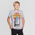 Petiteboys' Star Wars R2-d2 Short Sleeve T-shirt - Heather Gray
