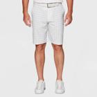 Jack Nicklaus Men's Plaid Heathered Golf Shorts - Bright White