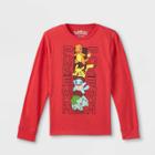 Kids' Pokemon Long Sleeve Graphic T-shirt - Red