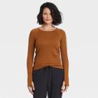 Women's Long Sleeve Seamless Top - All In Motion Cinnamon