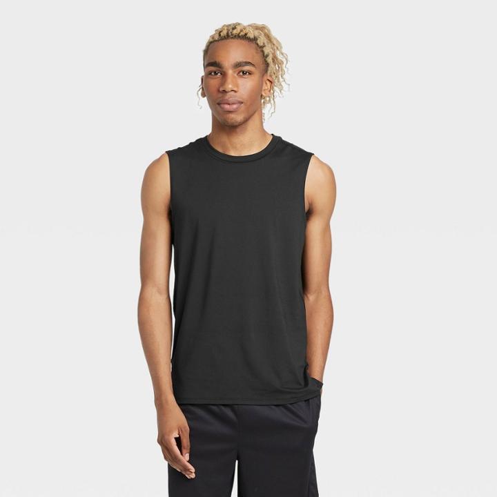 Men's Sleeveless Performance T-shirt - All In Motion Black S, Men's,