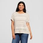Women's Plus Size Pullover Sweater - A New Day Tan
