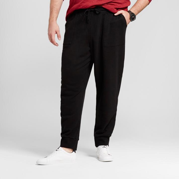 Men's Big & Tall Jogger Pants - Goodfellow & Co Black