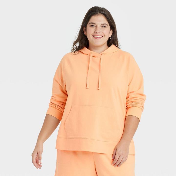 Women's Plus Size Hoodie - Ava & Viv Orange X