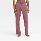 Men's Muted Raspberry Solid Knit Pajama Pants - Goodfellow & Co Purple