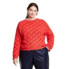 Women's Plus Size Crewneck Pullover Sweater - Rachel Comey X Target Red
