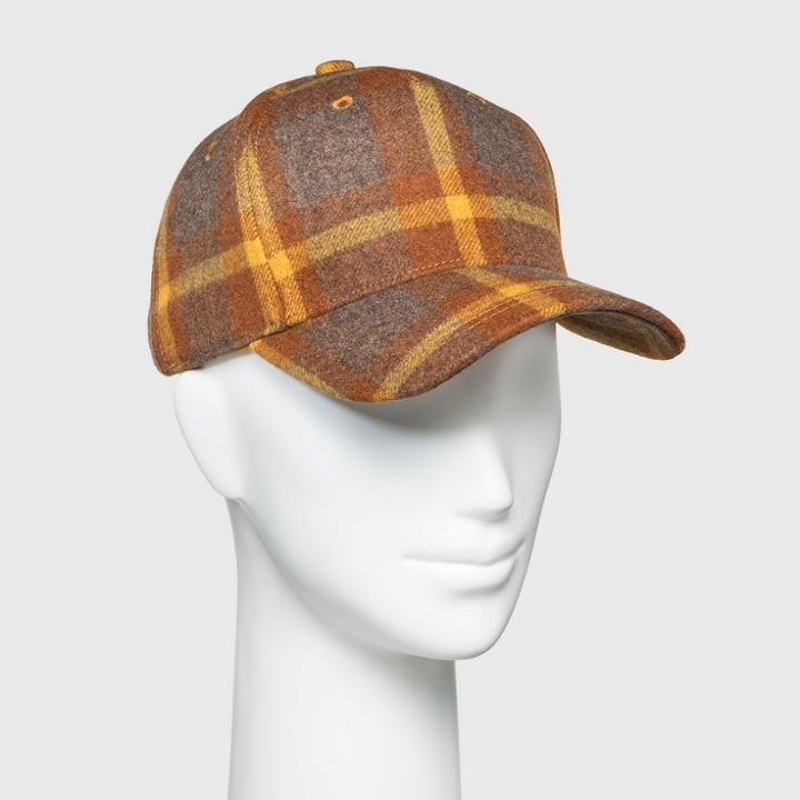 Women's Plaid Baseball Hat - Universal Thread,
