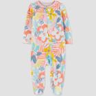 Baby Girls' Tropical Floral Footed Pajama - Just One You Made By Carter's Newborn, One Color