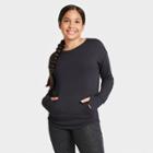 Girls' Soft French Terry Crew Sweatshirt - All In Motion Black