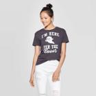 Petitewomen's Here For The Boos Short Sleeve T-shirt - Fifth Sun (juniors') - Black
