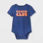Baby Boys' 'cousin Club' Short Sleeve Bodysuit - Cat & Jack Navy