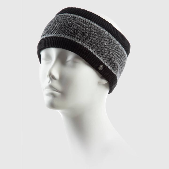 Women's Texture Knit Pattern Headband - C9 Champion Black, Size: Small, Gray Black
