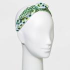 No Brand St. Patrick's Day Fabric Plaid Headband - Assorted Greens