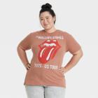 Women's The Rolling Stones Plus Size Logo Short Sleeve T-shirt - Brown