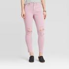 Women's High-rise Skinny Cropped Jeans - Universal Thread Pink