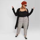 Women's Plus Size Long Sleeve Lightweight Duster Cardigan - Wild Fable Black 1x, Women's,