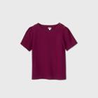 Women's Plus Size Short Sleeve Button Shirt - Ava & Viv Purple X, Women's