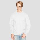 Hanes Men's Big & Tall Long Sleeve Beefy T-shirt - White