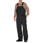 Dickies Men's Canvas Insulated Bib Wide Leg Overall- Black Xx-large Short, Size: