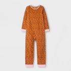 Girls' Leopard Print Pajama Jumpsuit - Just One You Made By Carter's Brown