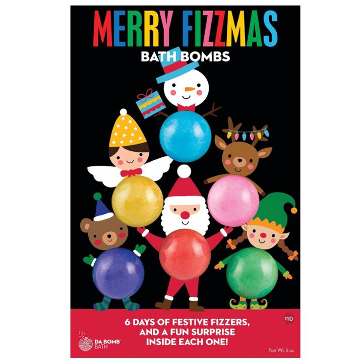 Da Bomb Bath Fizzers Holiday Characters Bath Bomb Advent Calendar Gift