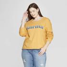 Women's Plus Size Karma Graphic Sweatshirt - Zoe+liv (juniors') - Yellow