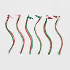 Kids' 6pk Christmas Faux Hair Clips - Cat & Jack Red