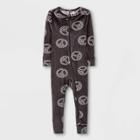 Toddler Peace Signs Footless Pajama Jumpsuit - Cat & Jack Black