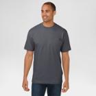 Dickies Men's Big & Tall Cotton Heavyweight Short Sleeve Pocket T-shirt- Charcoal (grey)