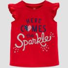 Toddler Girls' Sparkle T-shirt - Just One You Made By Carter's Red