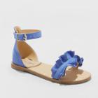 Girls' Gabby Two Piece Ruffle Sandals - Cat & Jack Blue