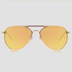 Women's Aviator Metal Sunglasses - A New Day Rose Gold, Women's, Size: Small, Gold/grey/pink