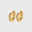 14k Gold Plated Huggie Hoop Earrings - A New Day