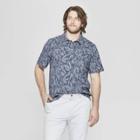Men's Big & Tall Regular Fit Short Sleeve Jersey Polo Shirt - Goodfellow & Co Subdued Blue