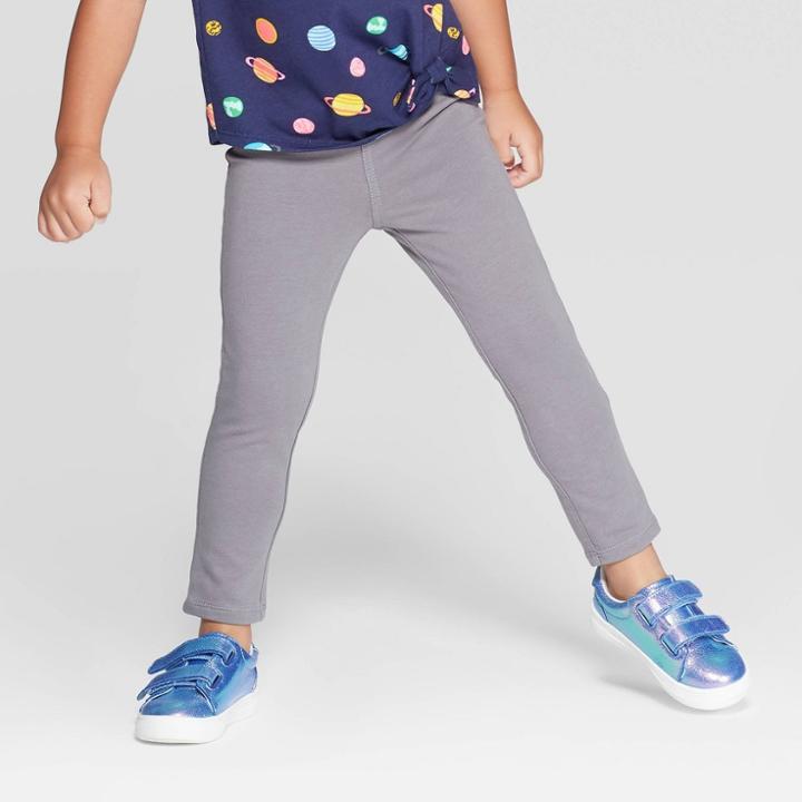 Toddler Girls' Jegging - Cat & Jack Gray 2t, Toddler Girl's