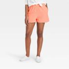 Women's High-rise Pull-on Shorts - Universal Thread Peach