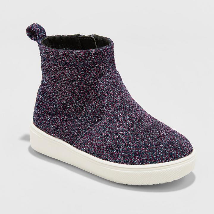 Toddler Girls' Itala Slip On Canvas Sneakers - Cat & Jack Blue