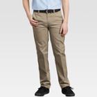 Dickies Boys' Slim Fit Flat Front Pants - Khaki 18, Boy's, Desert Brown