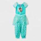 Toddler Girls' Disney Princess Fantasy Jasmine 2pc Pajama Set - Aqua