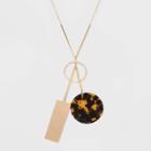 Target Acrylic Necklace - A New Day Gold