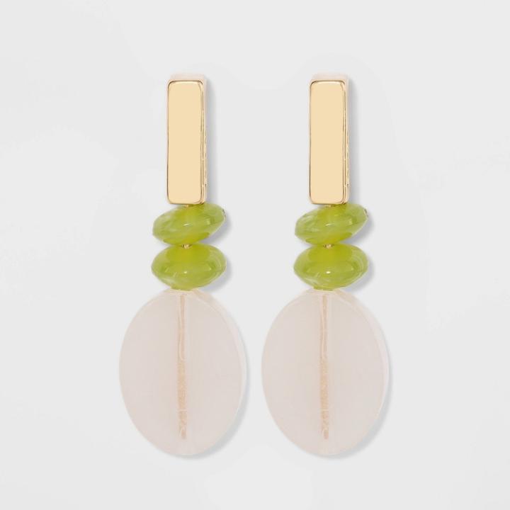 Beaded Drop Earrings - A New Day Gold, Women's