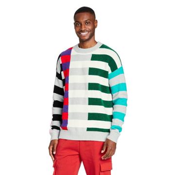 Men's Color Block Stripe Sweater - Lego Collection X Target