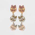 Sugarfix By Baublebar Metallic Gift Multi Drop Earrings, Grey