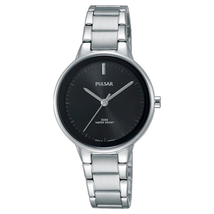 Women's Pulsar - Silver Tone With Black Dial Prs675