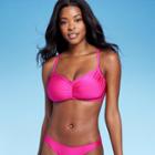 Juniors' Shiny Bralette Bikini Top - Xhilaration Pink D/dd Cup