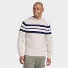 Men's Striped Hooded Pullover - Goodfellow & Co Oatmeal