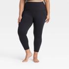 Women's Plus Size Contour Curvy High-waisted Leggings With Power Waist 25 - All In Motion Black