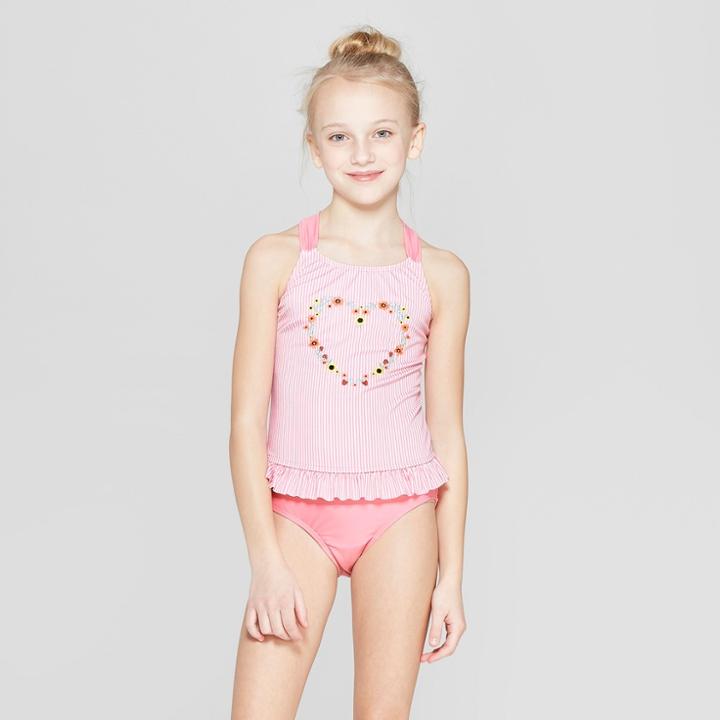Girls' Nantucket Garden Tankini Set - Cat & Jack Pink
