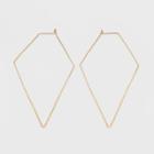 Pointy Edge Hoops Earrings - A New Day Gold