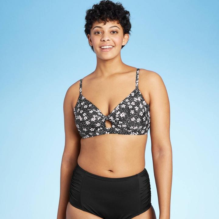 Women's Twist Bikini Top - Kona Sol Black Floral S, Women's,